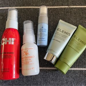 Hair and face care sample bundle